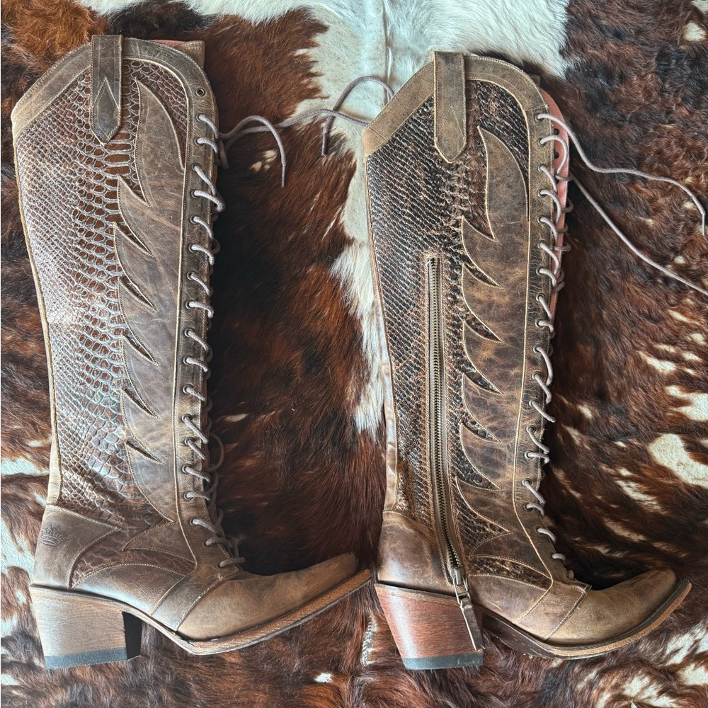 Junk Gypsy by Lane Trail Boss Lace up Boots